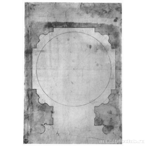 План Капеллы Киджи в Санта Мария дель Пополо в Риме