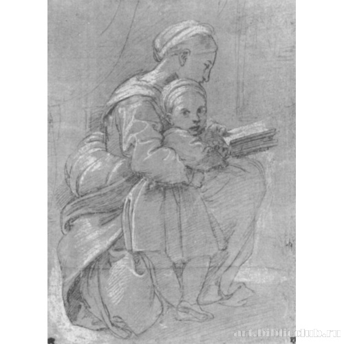 Читающая Мадонна с младенцем