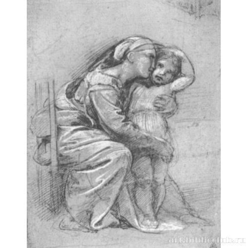 Мадонна, обнимающая младенца