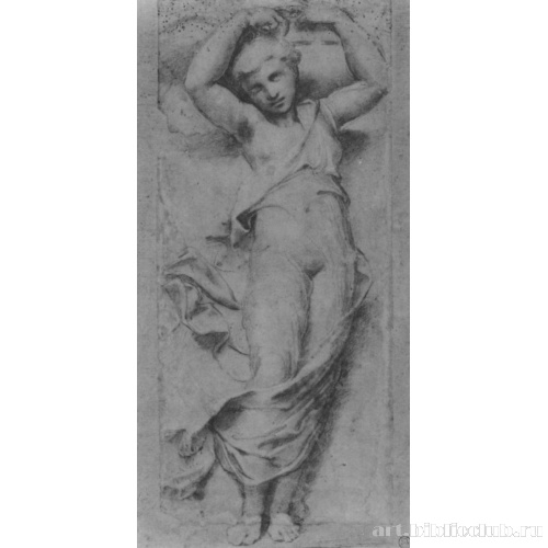 Этюд к росписям Зала Константина, Кариатида