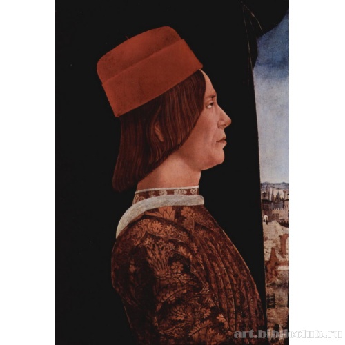 Диптих Бентивольо, левая створка. Портрет Джованни II Бентивольо