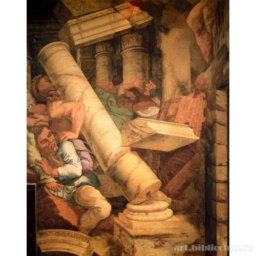 Роспись плафона и стен в зале Гигантов