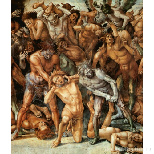 Фрески из собора в Орвьето. Души проклятых, фрагмент