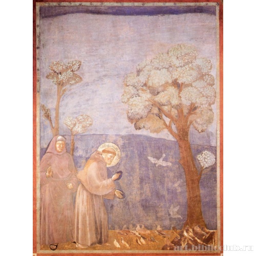 Св. Франциск проповедует птицам