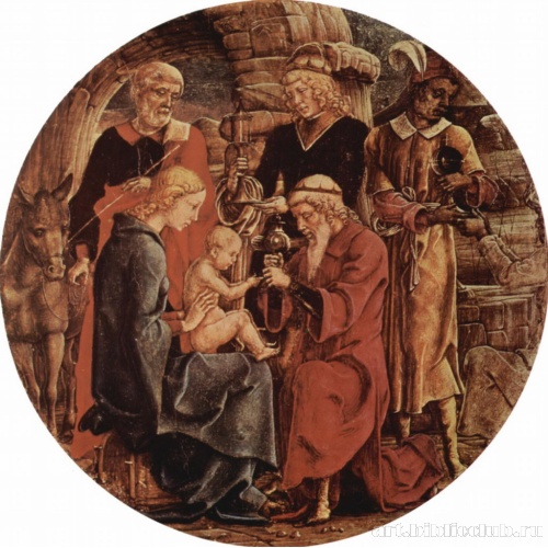 Алтарь св. Георгия в Ферраре, пределла. Поклонение волхвов