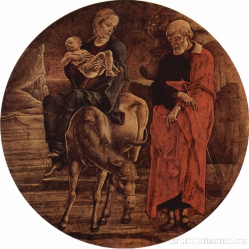 Алтарь св. Георгия в Ферраре, пределла. Бегство в Египет