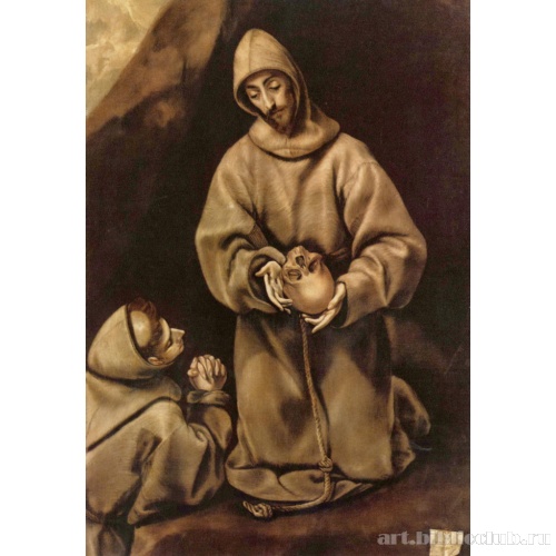 Св. Франциск и фра Леоне, размышляющие о смерти