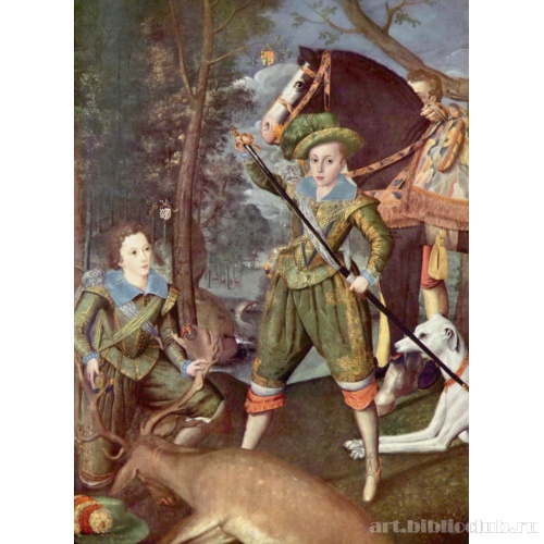 Портрет Генри Фредерика, принца Уэлльсского и сэра Джона Харингтона