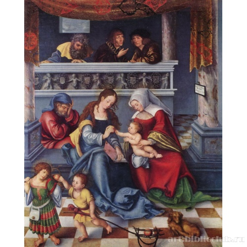 Торгауерский княжеский алтарь, центральная часть: святая родня