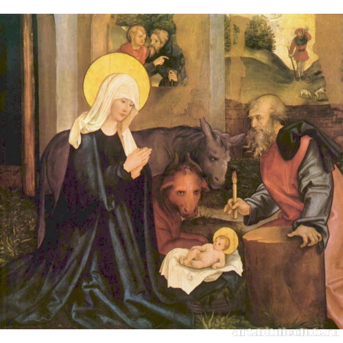 Алтарь Девы Марии и Страстей, створка. Рождество Христово