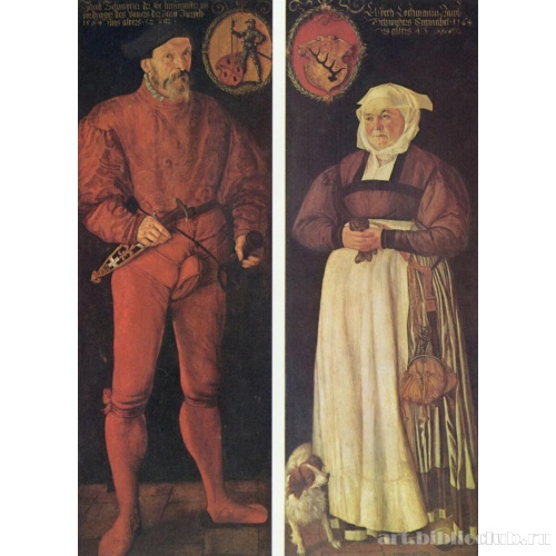 Портреты цюрихского воеводы Якоба Швитцера и его жены Эльсбет Лохман