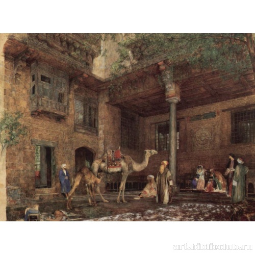 Двор дома художника в Каире