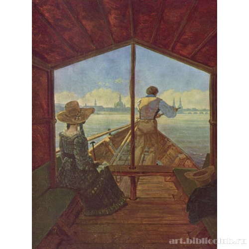 Прогулка в гондоле по Эльбе близ Дрездена