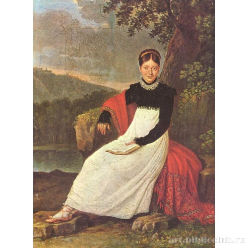 Королева Каролина в костюме неаполитанской крестьянки