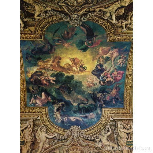 Аполлон поражает Пифона (плафон Галереи Аполлона)