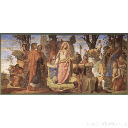 Настенная роспись из старого Штеделевского института. Религия насаждает искусства в Германии