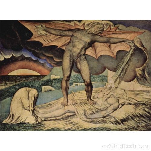 Сатана рассыпает беды над Иовом