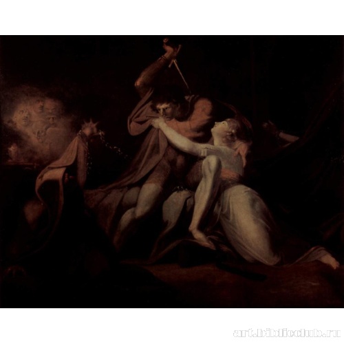 Парсифаль освобождает Белизану от волшебных пут Урмы