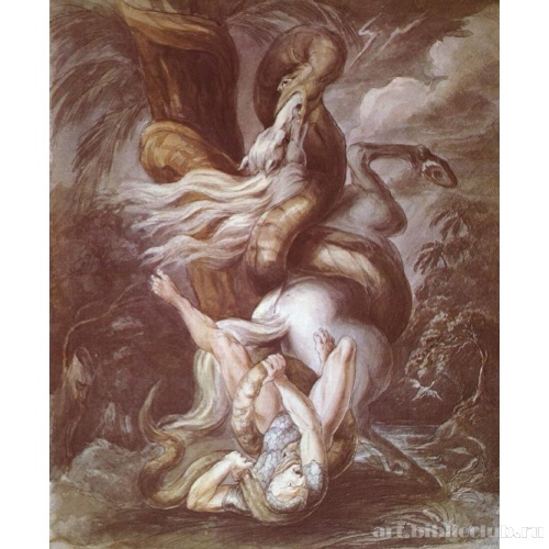 Рыцарь, поверженный гигантской змеёй