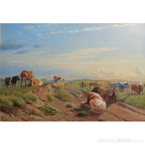 Доильная плозадка у поместья Воунсеруп, Зеландия