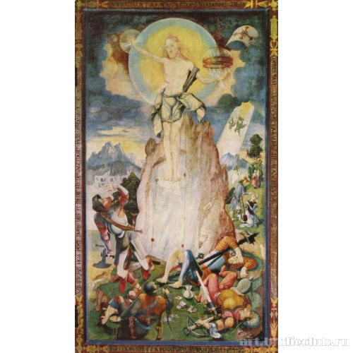 Херренбергский алтарь, правая внешняя створка, сцена внутри. Воскресение Христово