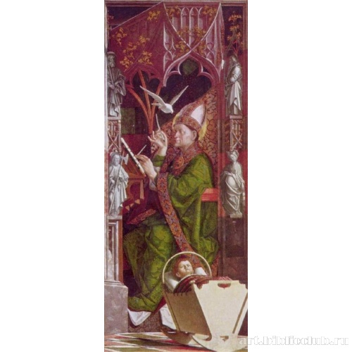 Алтарь отцов церкви, внутренняя сторона правой створки. св. Амвросий