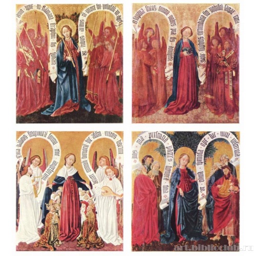 Алтарь Альбрехта, левая неподвижная створка. 4 доски Лавретанской литании