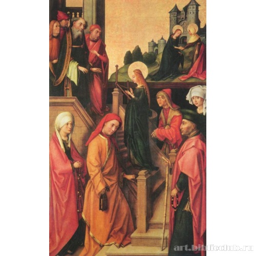 Вайнгартенский алтарь. Введение Марии во храм