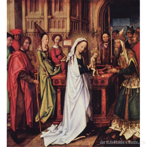 Алтарь доминиканцев, левая внутренняя створка, нижняя доска. Сретение