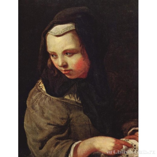 Служанка, выслушивающая приказание