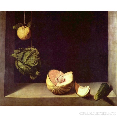 Натюрморт с айвой, капустой, дыней и огурцом