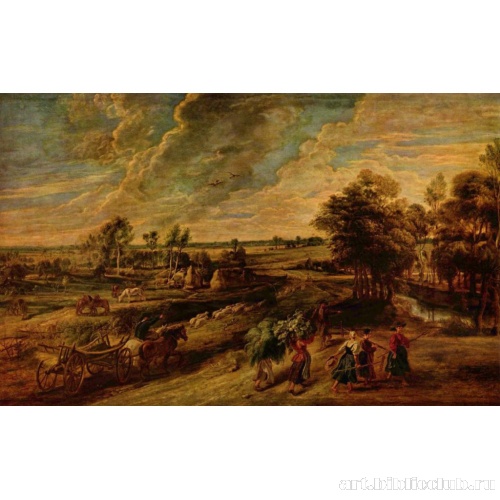 Крестьяне, возвращающиеся с поля