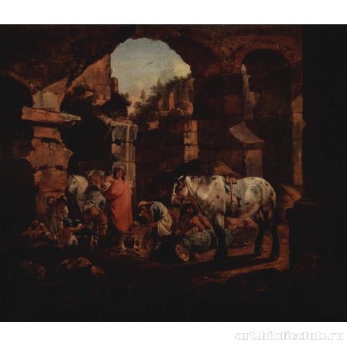 Цыганский табор в античных руинах