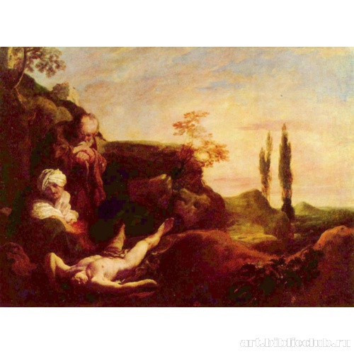 Авель, оплакиваемый своими родителями