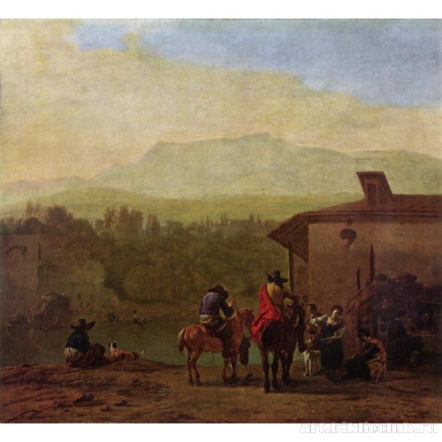 Остановка перед итальянским постоялым двором