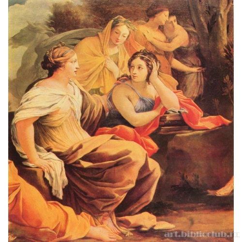 Аполлон и музы. Фрагмент