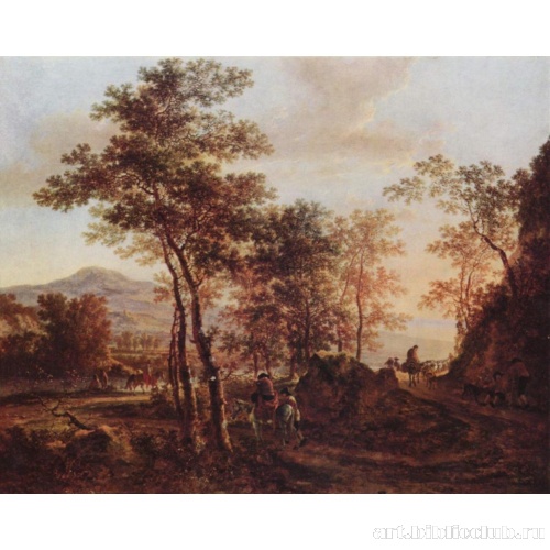 Итальянский пейзаж с художником