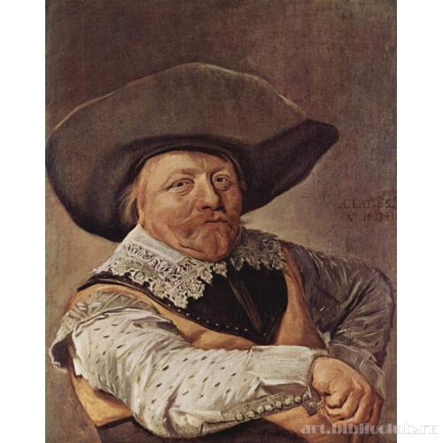 Портрет сидящего офицера, упирающегося рукой в бок