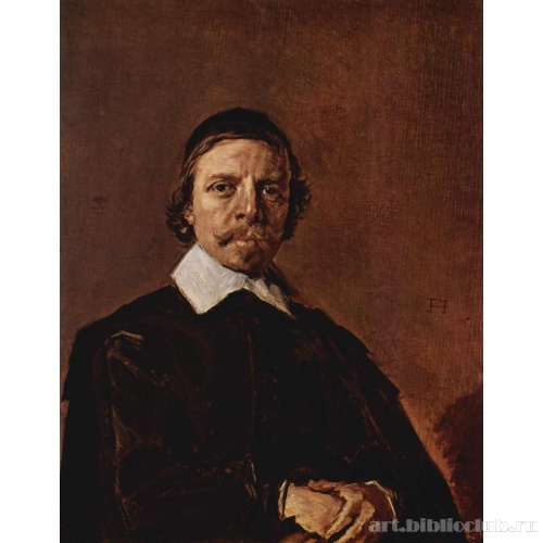 Портрет мужчины в камилавке и кружевном воротнике, со скрещенными руками