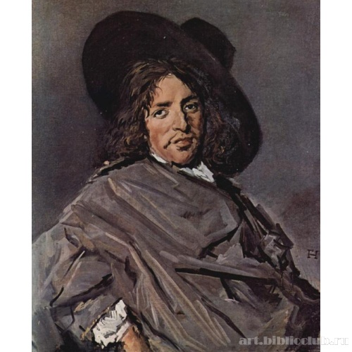 Портрет сидящего мужчины в шляпе, одетой набекрень