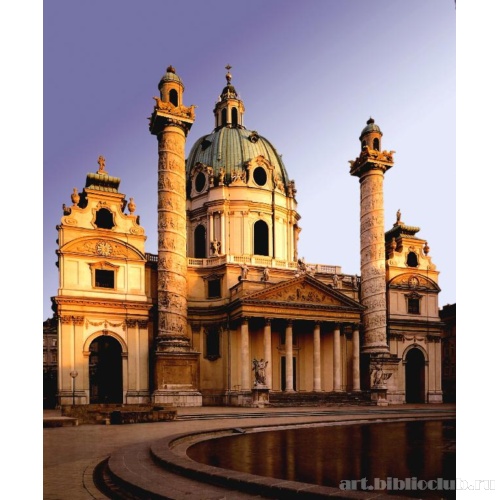 Церковь св. Карла Борромея. Западный фасад