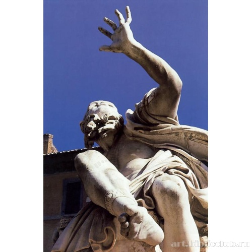 Пьяцца Навона. Деталь фонтана Четырех рек