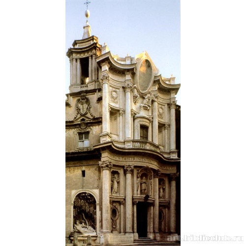 Церковь Сан Карло алле куатро фонтане. Фасад