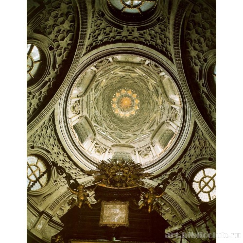 Капелла Сантиссима Синдоне. Вид купола изнутри