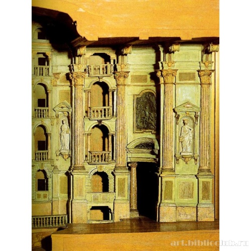 Модель Нового Общественного театра в Болонье. Фрагмент интерьера