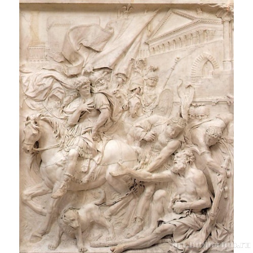 Встреча Александра с Диогеном. Рельеф