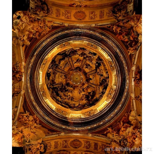 Церковь аббатства в Мельке. Фреска купола