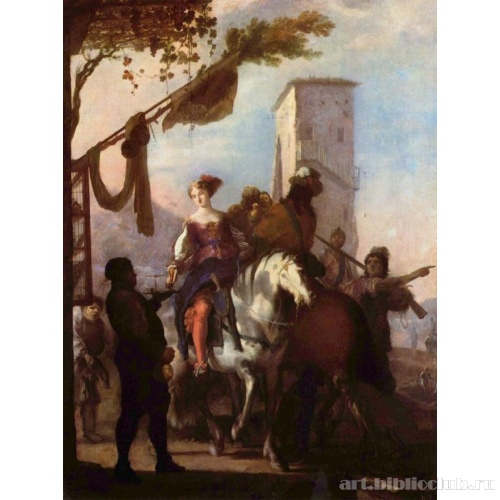 Остановка перед гостиницей