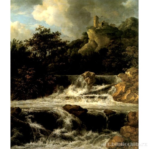 Водопад с крепостью