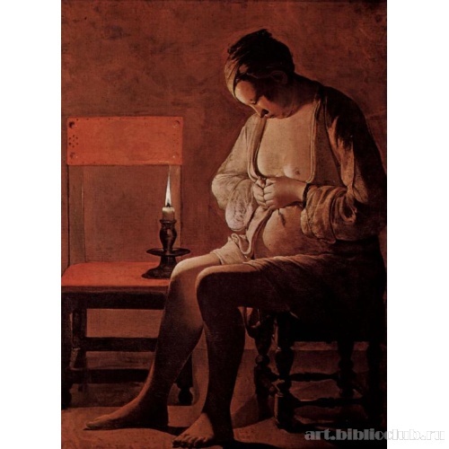 Женщина, давящая блоху